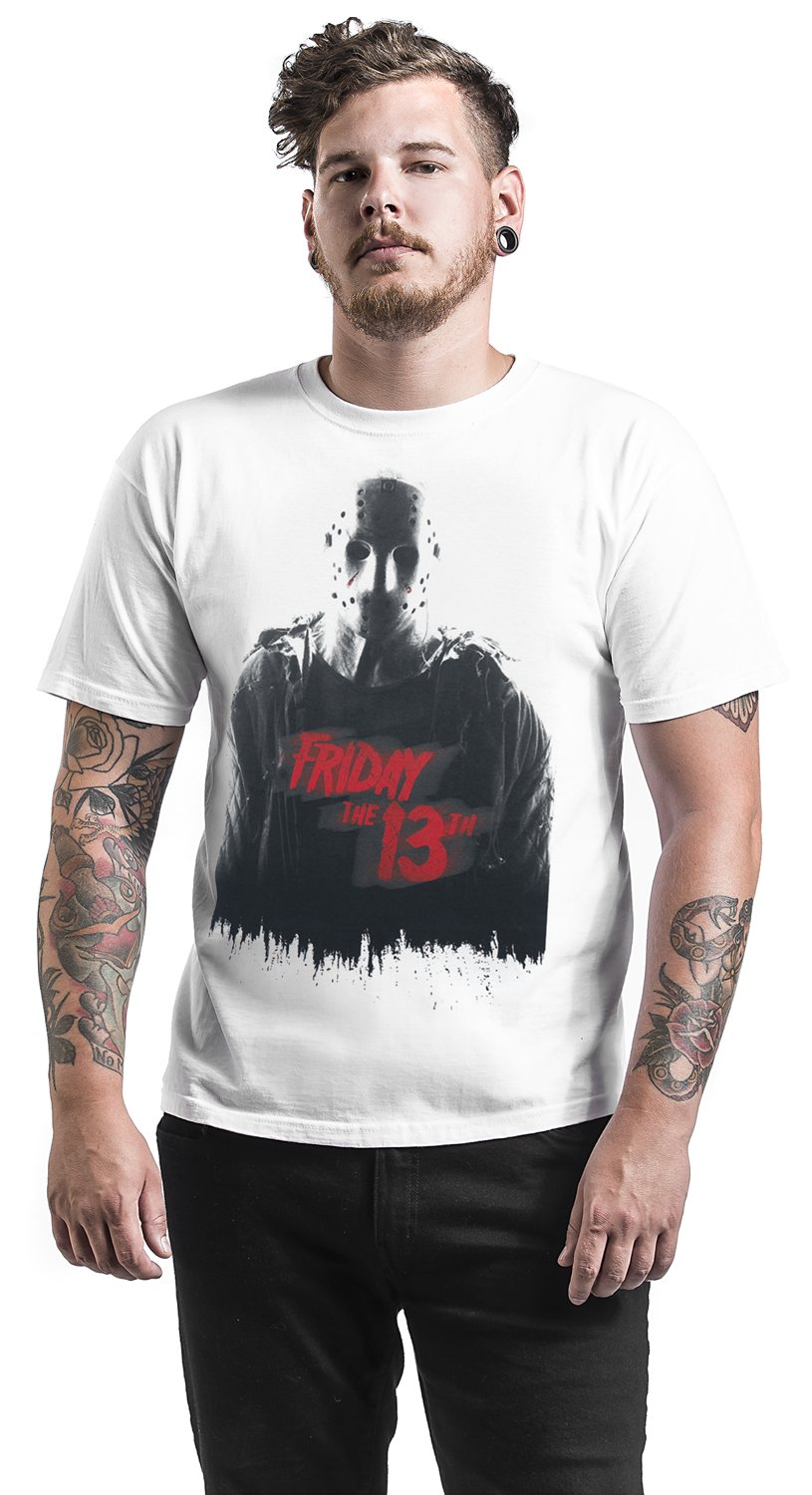 Freitag der 13. Cover T-Shirt weiß