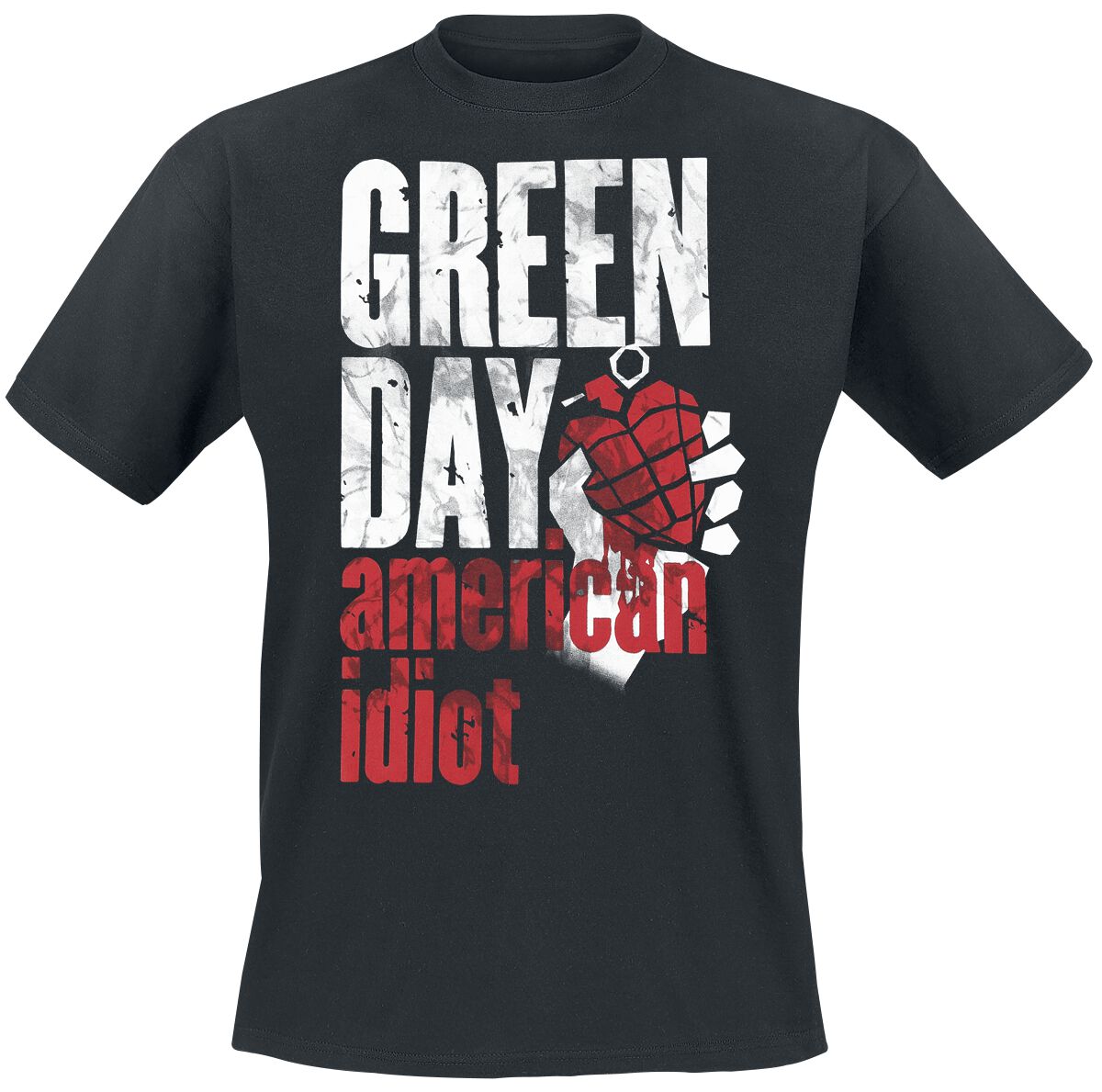Green Day Smoke Screen T-Shirt schwarz in S