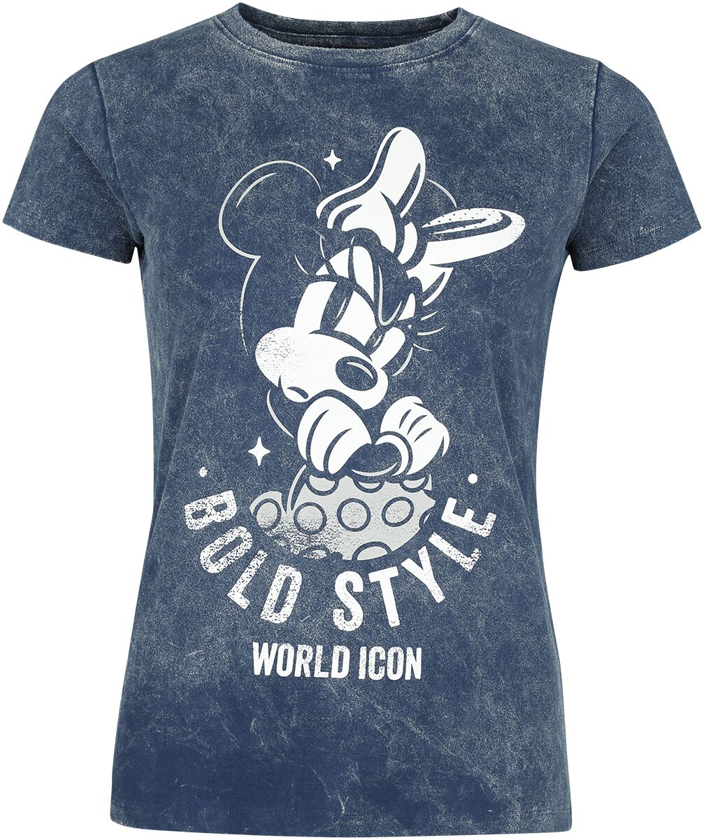 Levně Mickey & Minnie Mouse Bold Style Dámské tričko modrá