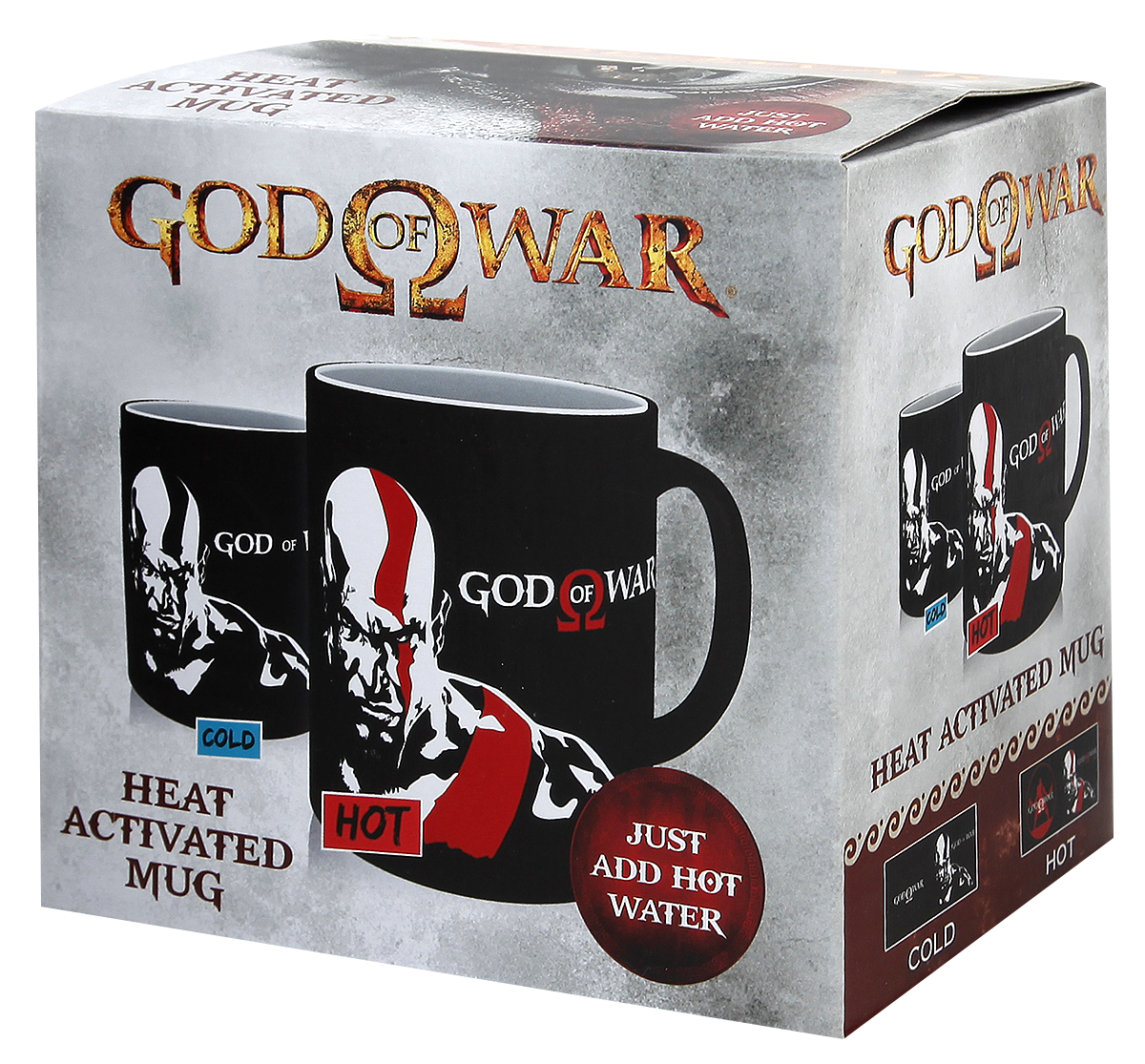 God Of War Kratos - mit Thermoeffekt Tasse schwarz