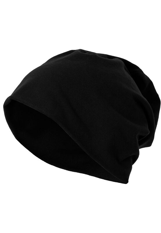 Bonnet  de Build Your Brand - Jersey Beanie - pour Unisexe - noir