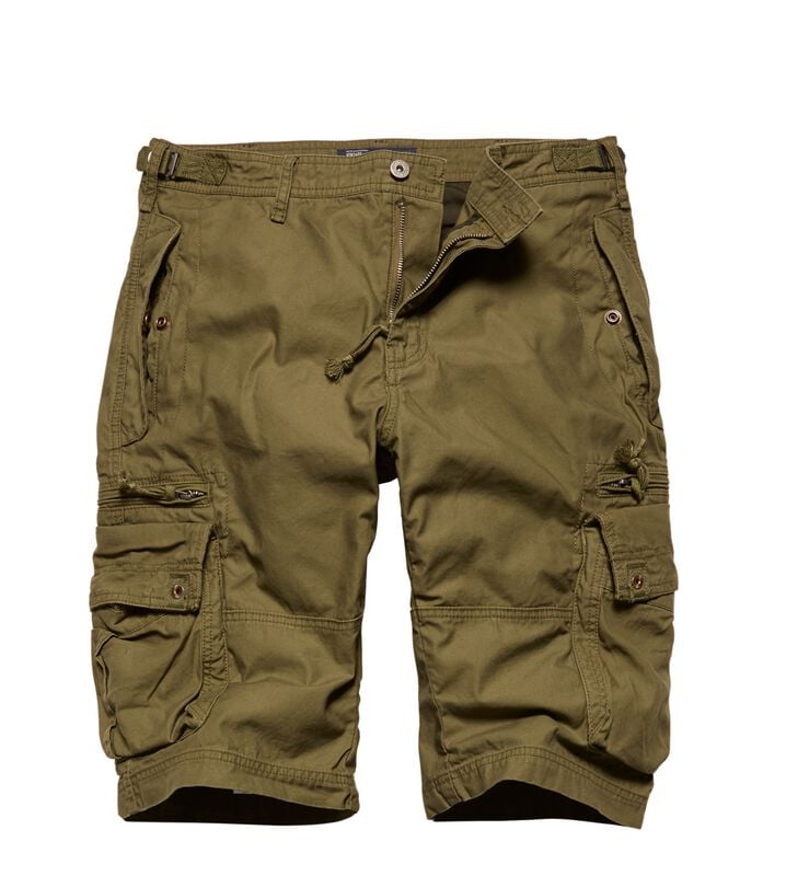 Vintage Industries Shorts - Gandor Shorts - S Tot 3XL - Voor Mannen - Olijf