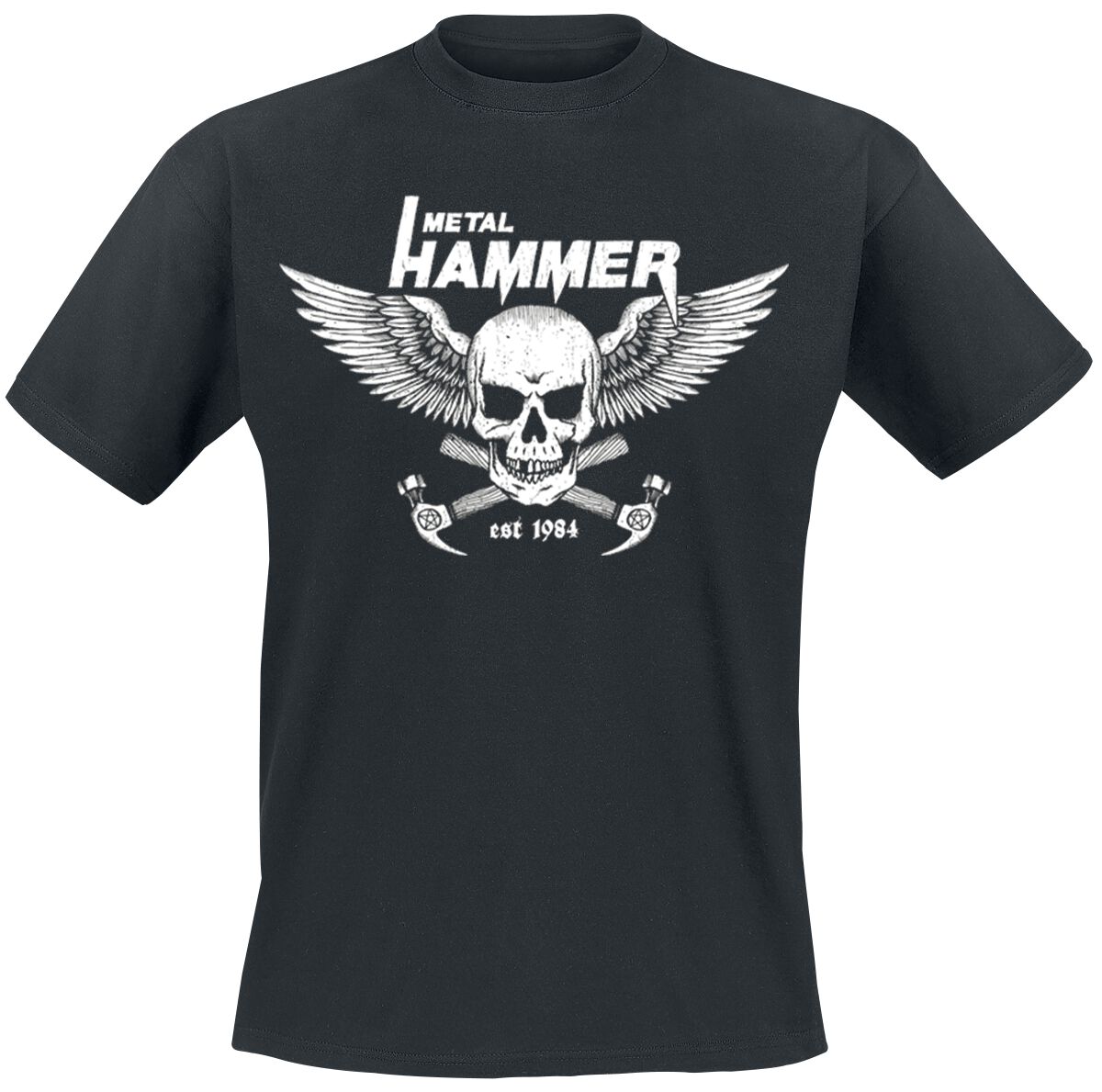 Metal Hammer Logo Skull T-Shirt black