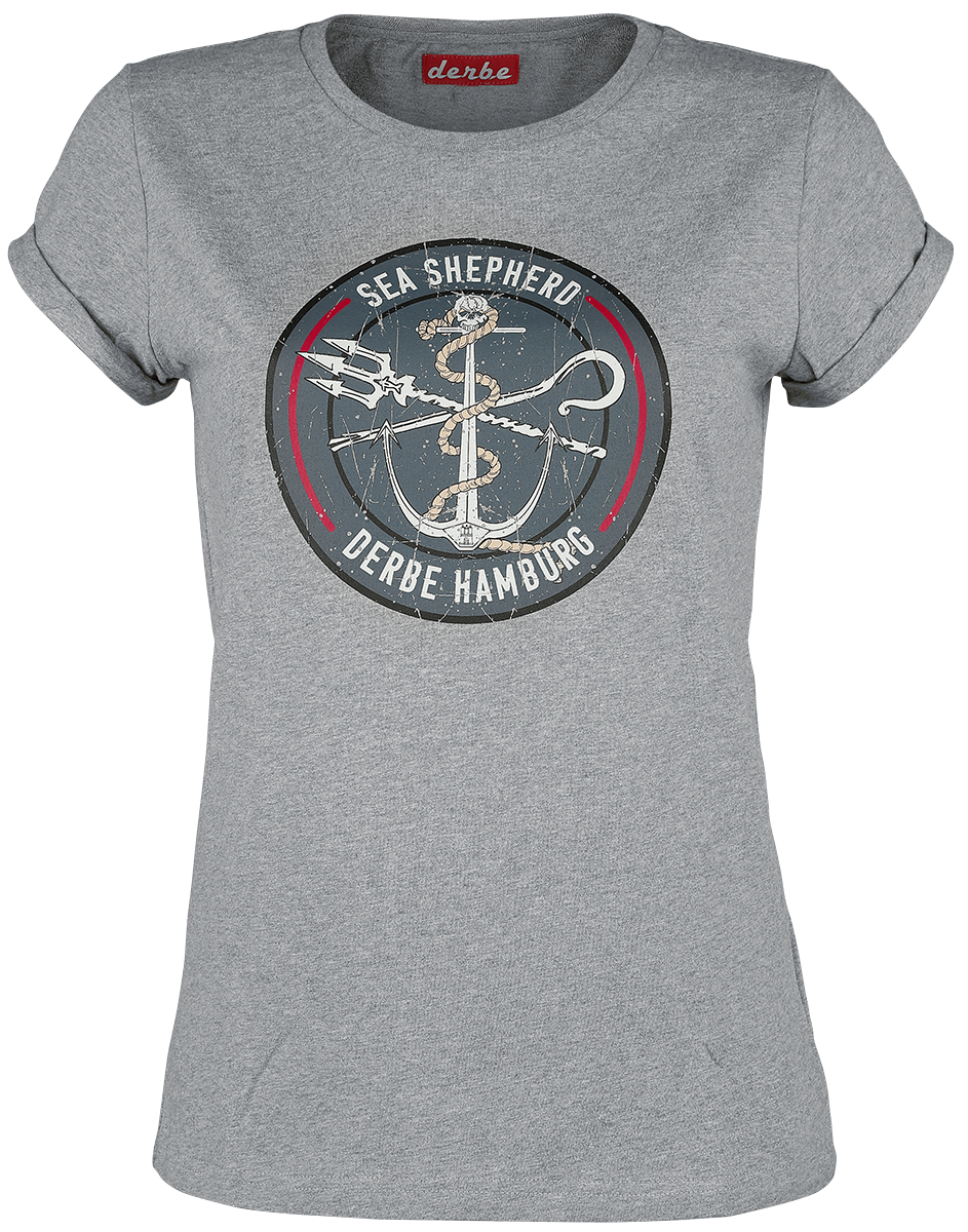 Sea Shepherd X Derbe Hamburg - JF_Barbe - Girls shirt - grey image