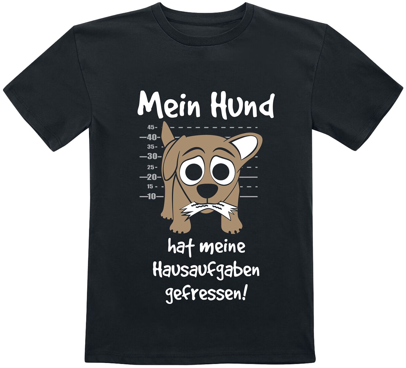 Tierisch Kids – Mein Hund hat meine Hausaufgaben gefressen! T-Shirt schwarz Tierisch Kids – Mein Hund hat meine Hausaufgaben gefressen! T-Shirt schwarz