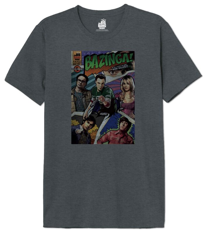 3664794801204 - Bazinga! Cover Vintage T-Shirt anthrazit in S