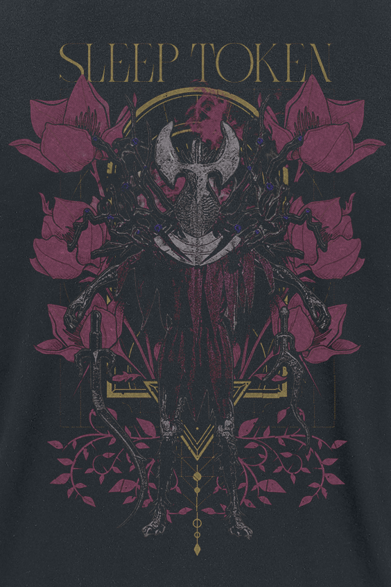 Thumbnail - Sleep Token Floral Axe T-Shirt schwarz in L