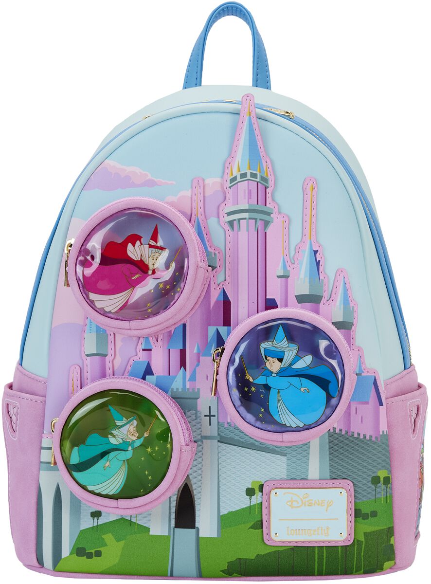 Dornröschen - Disney Mini-Rucksack - Loungefly - Stained Glass Castle - für Damen - multicolor  - Lizenzierter Fanartikel