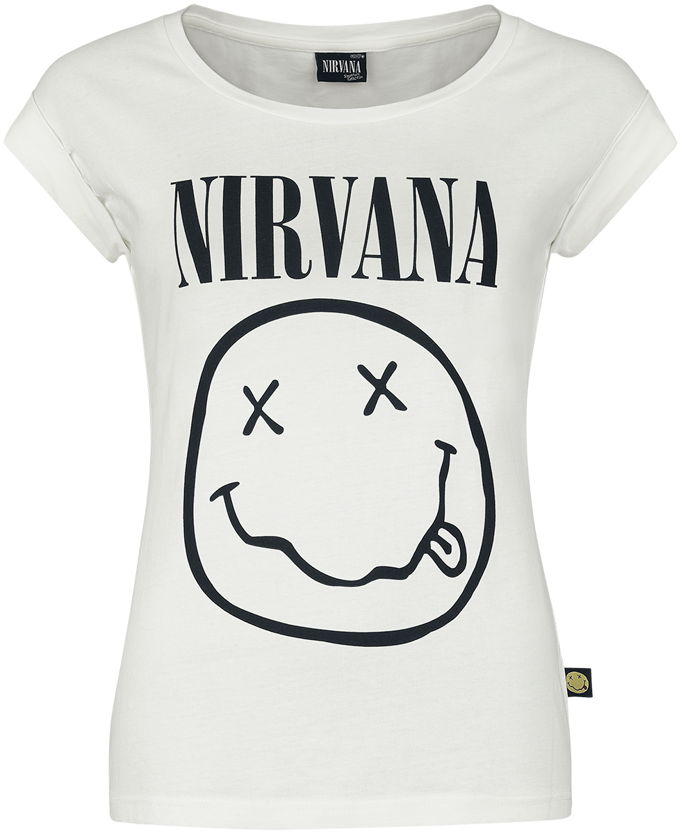 Nirvana T-Shirt - EMP Signature Collection - S bis XXL - für Damen - Größe S - altweiß  - EMP exklusives Merchandise!