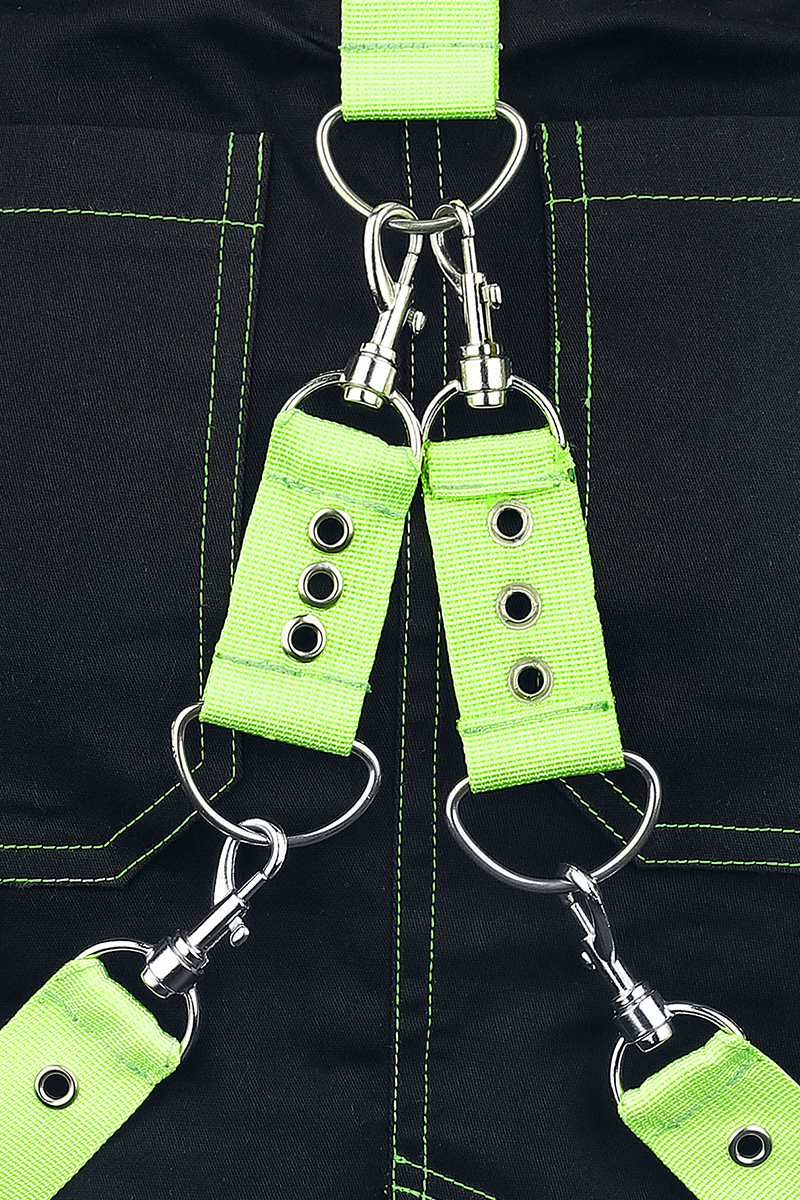 Poizen Industries Shadow Skirt Kurzer Rock schwarz grün