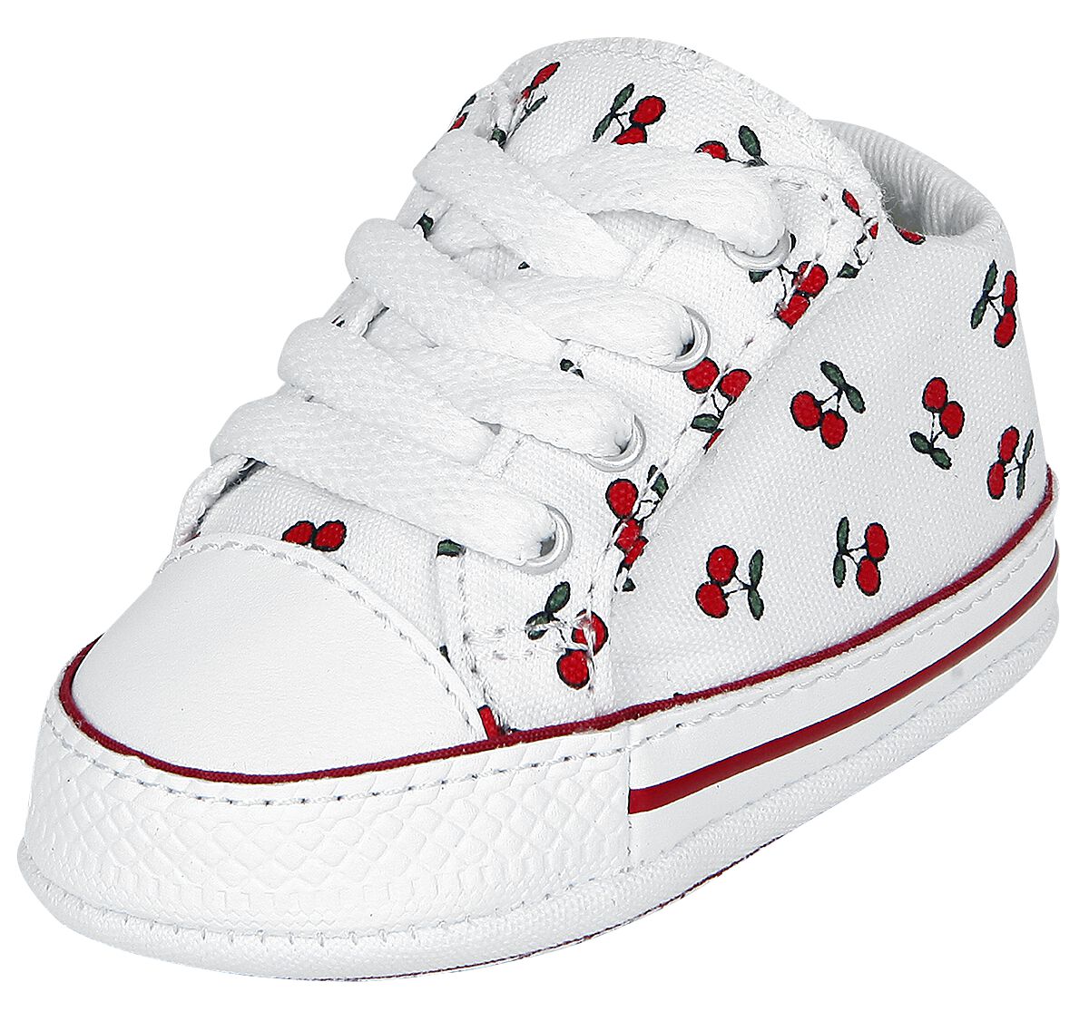 Converse Chuck Taylor First Star Cherry Cribster Baby shoes white red