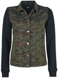 camouflage Jacke mit Sweat-Ärmeln, Black Premium by EMP, Übergangsjacke