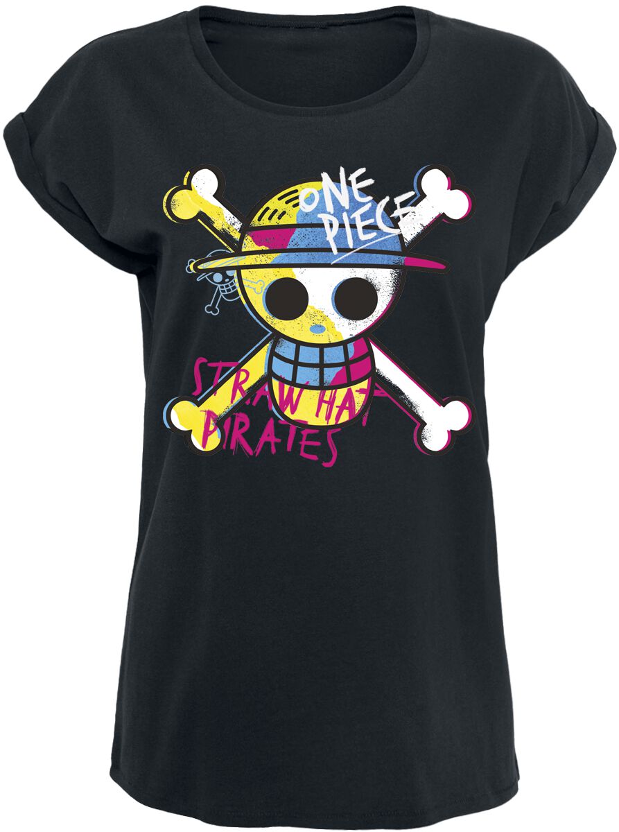 One Piece Straw Hat Pirates - Adventures T-Shirt schwarz in S