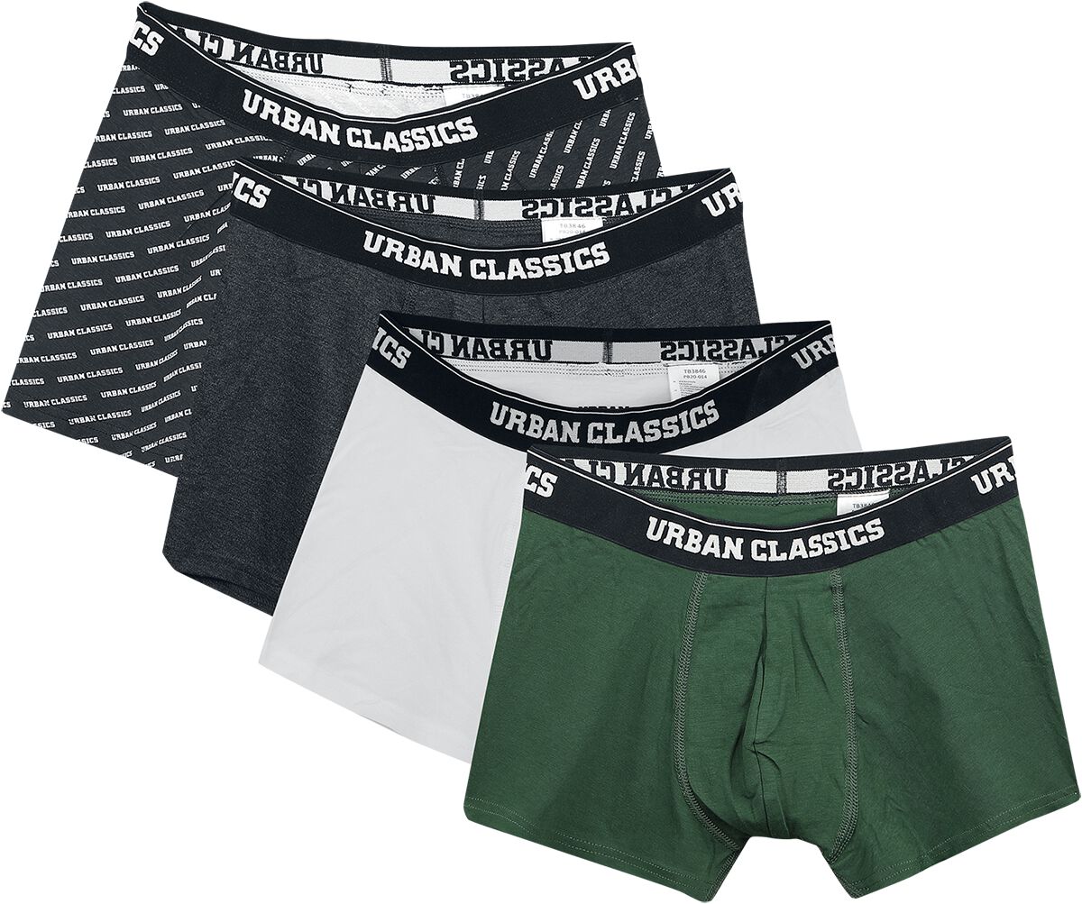Urban Classics Boxer Shorts 5-Pack Boxers Set black white green