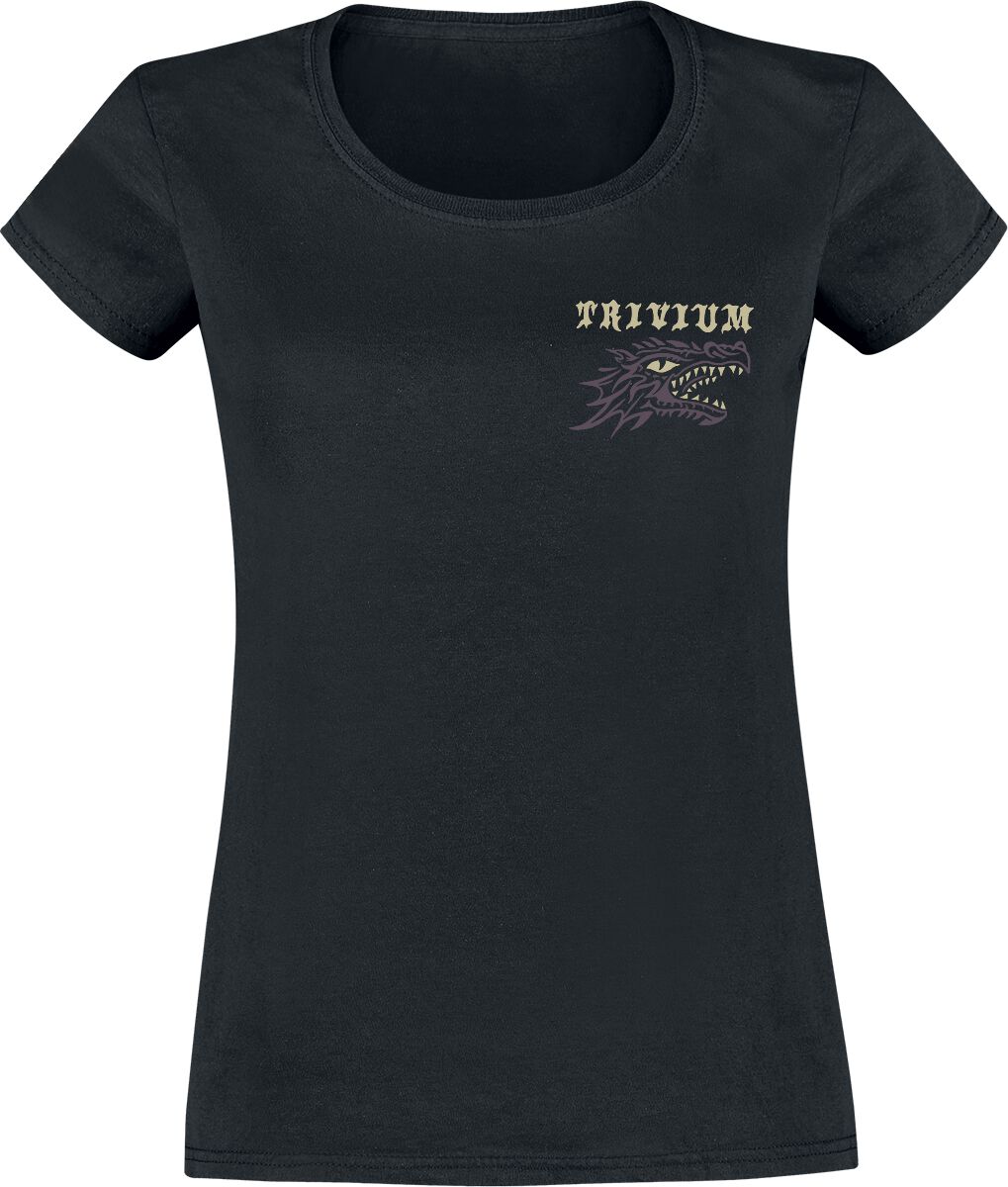 Image of Trivium Big Dragon Girl-Shirt schwarz