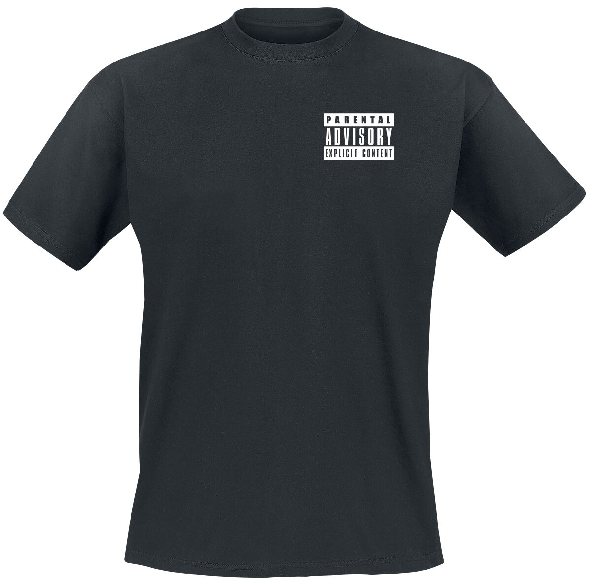 Parental Advisory T-Shirt - Classic Logo - S bis M - für Männer - Größe M - schwarz  - Lizenziertes Merchandise!