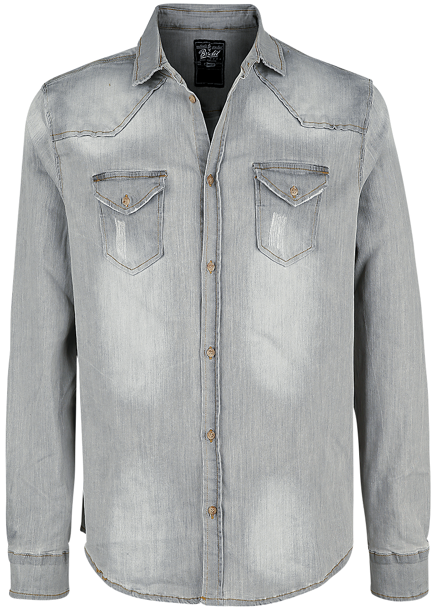 Brandit - Riley Denim Shirt - Shirt - grey image