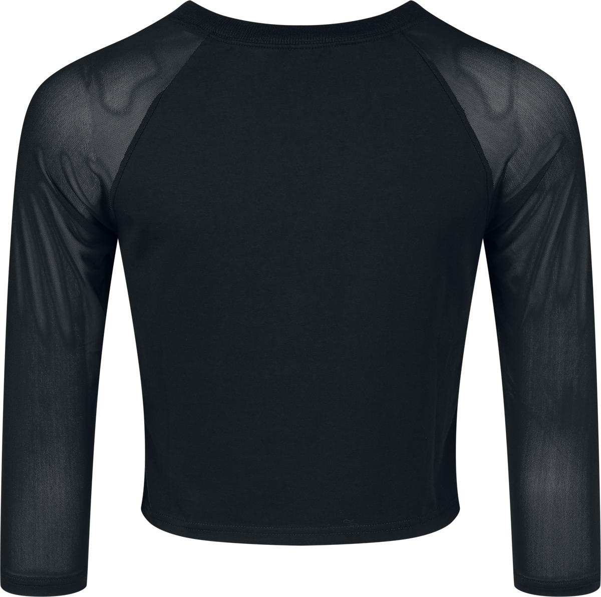 KIHILIST by KILLSTAR - Gothic Langarmshirt - Crescent Doom Shrunken Tee - L bis XXL - für Damen - Größe XXL - schwarz