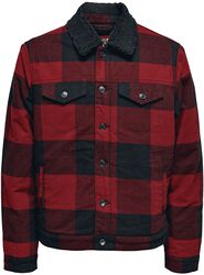 ONSLOUIS Trucker Teddy Check, ONLY and SONS, Übergangsjacke