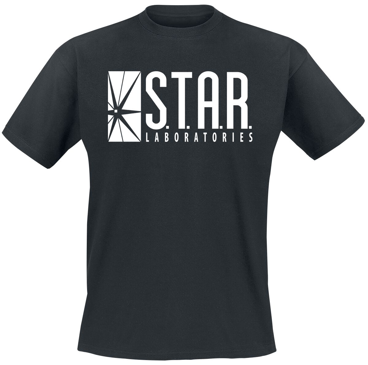 Levně The Flash Star Laboratories Tričko černá