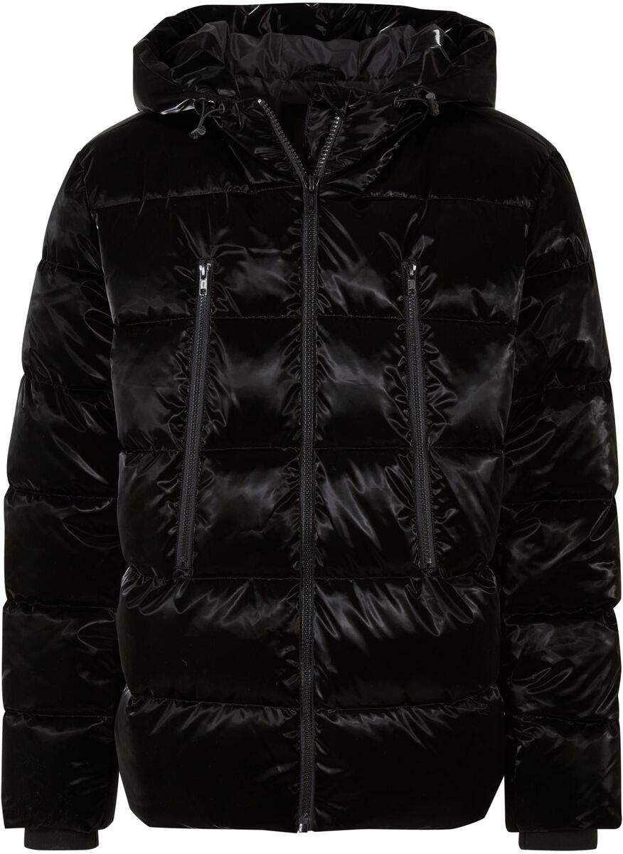 Urban Classics Winterjacke - Shark Skin Puffer Jacket - S bis XXL - für Männer - Größe M - schwarz
