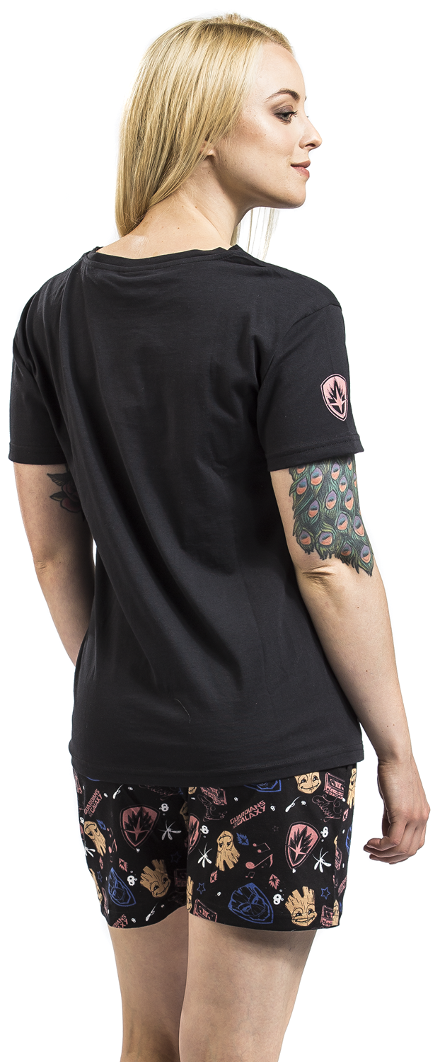 Guardians Of The Galaxy Groot - Symbols Schlafanzug schwarz