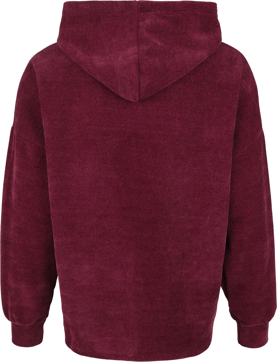4068143366656 - Cosy Cord Kapuzenpullover rot in S