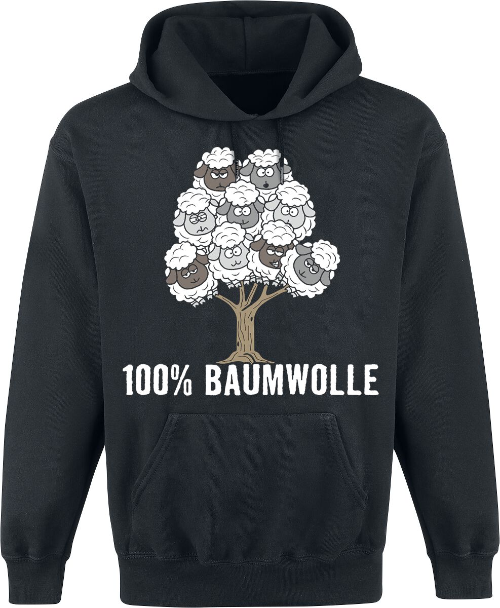 Tierisch Kapuzenpullover – 100% Baumwolle – M – für Männer – Größe M – schwarz