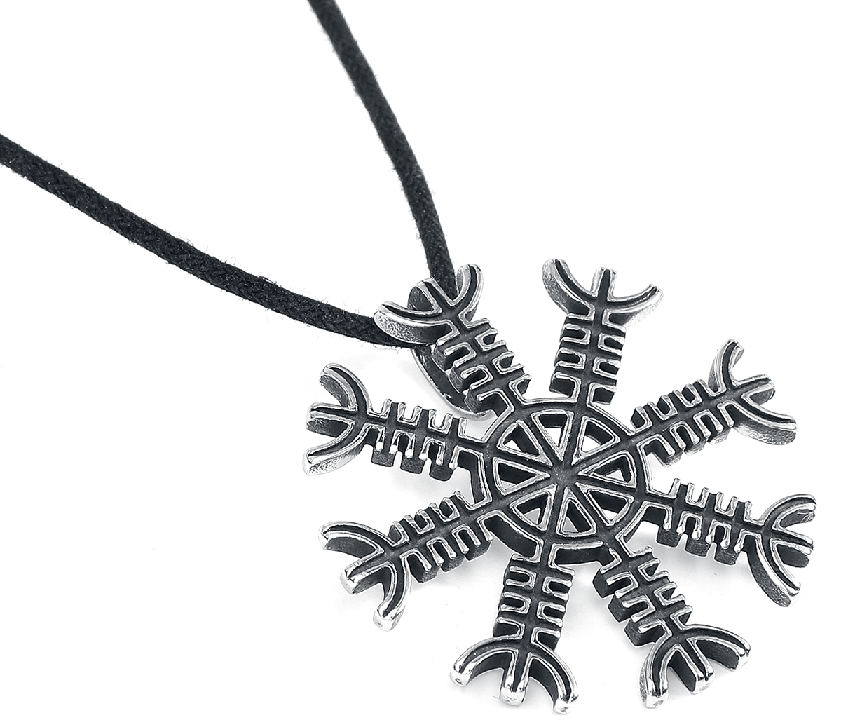 etNox hard and heavy Eagershelm Halskette silberfarben