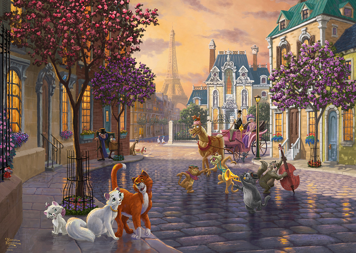 Aristocats - Disney Puzzle - Thomas Kinkade Studios - Disney Dreams Collection - multicolor  - Lizenzierter Fanartikel
