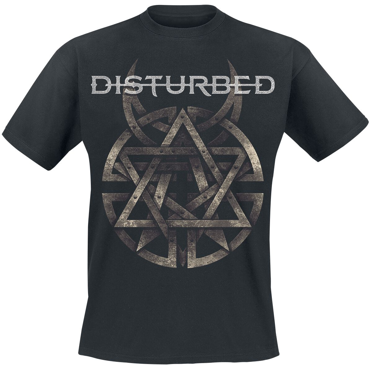 Disturbed Symbol T-Shirt schwarz in XL
