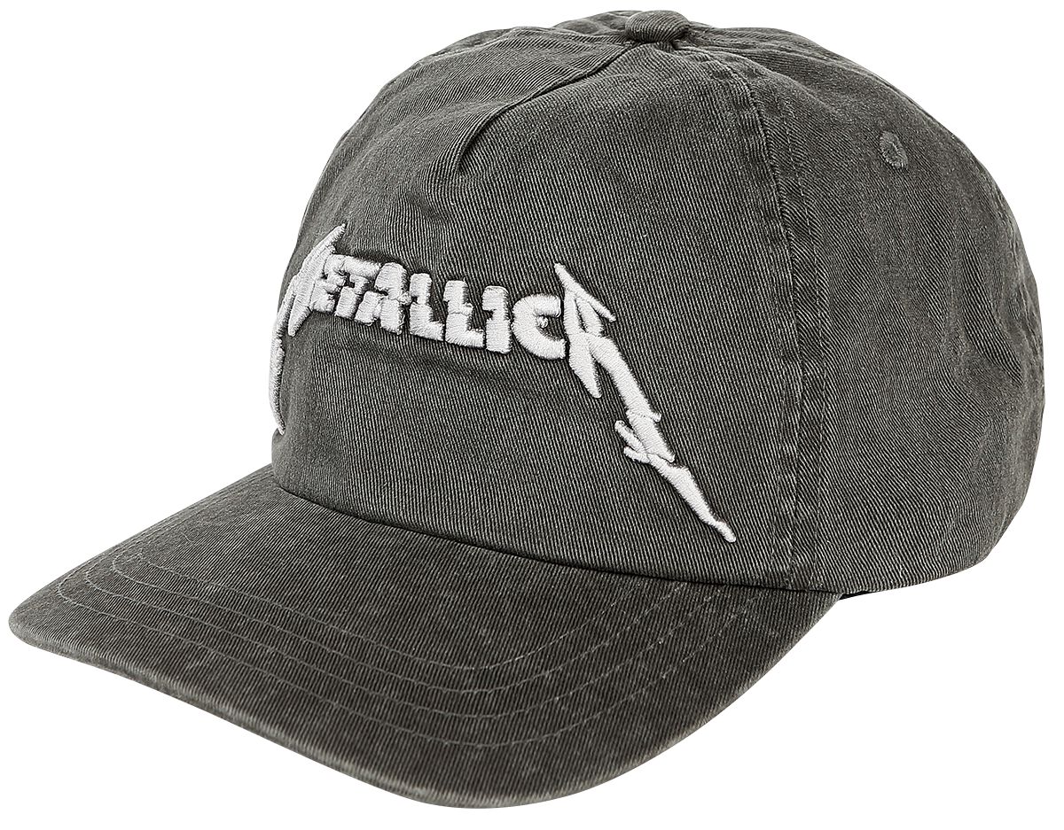 Image of Metallica Glitch Logo - Washed Dad Cap Baseball-Cap schwarz/used look