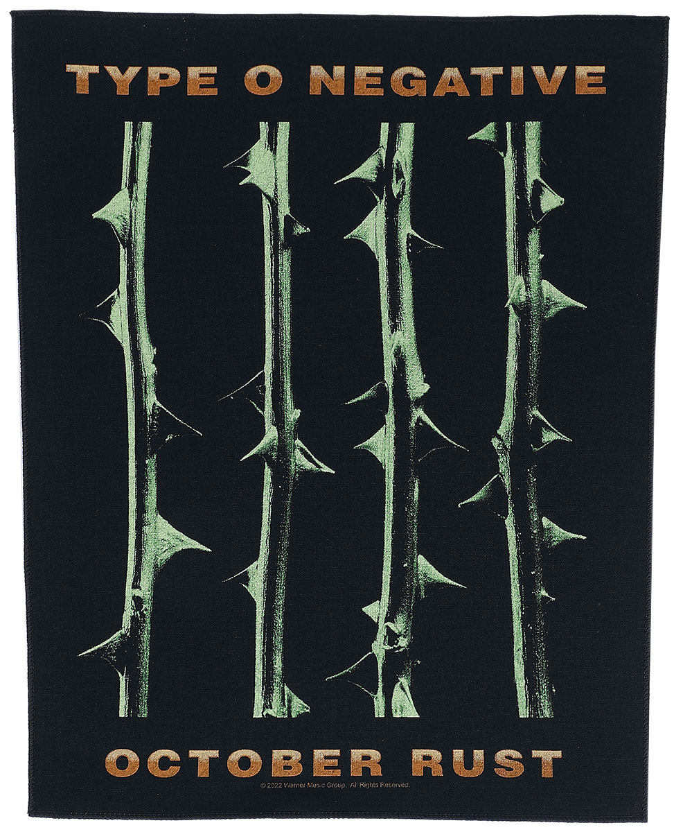 Type O Negative - October Rust - Backpatch - multicolor