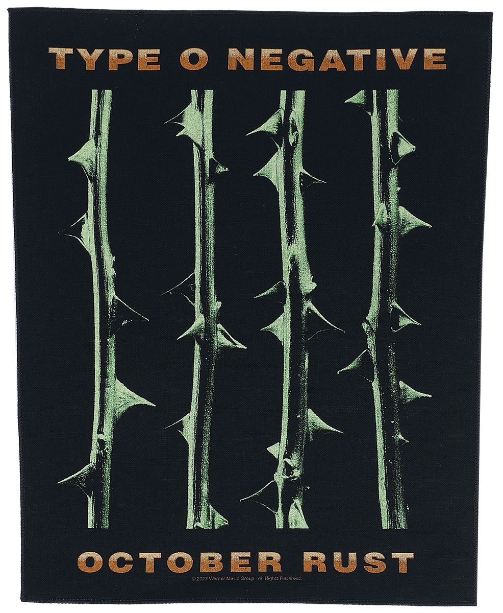 Type O Negative  Back Patch - October Rust - multicolour