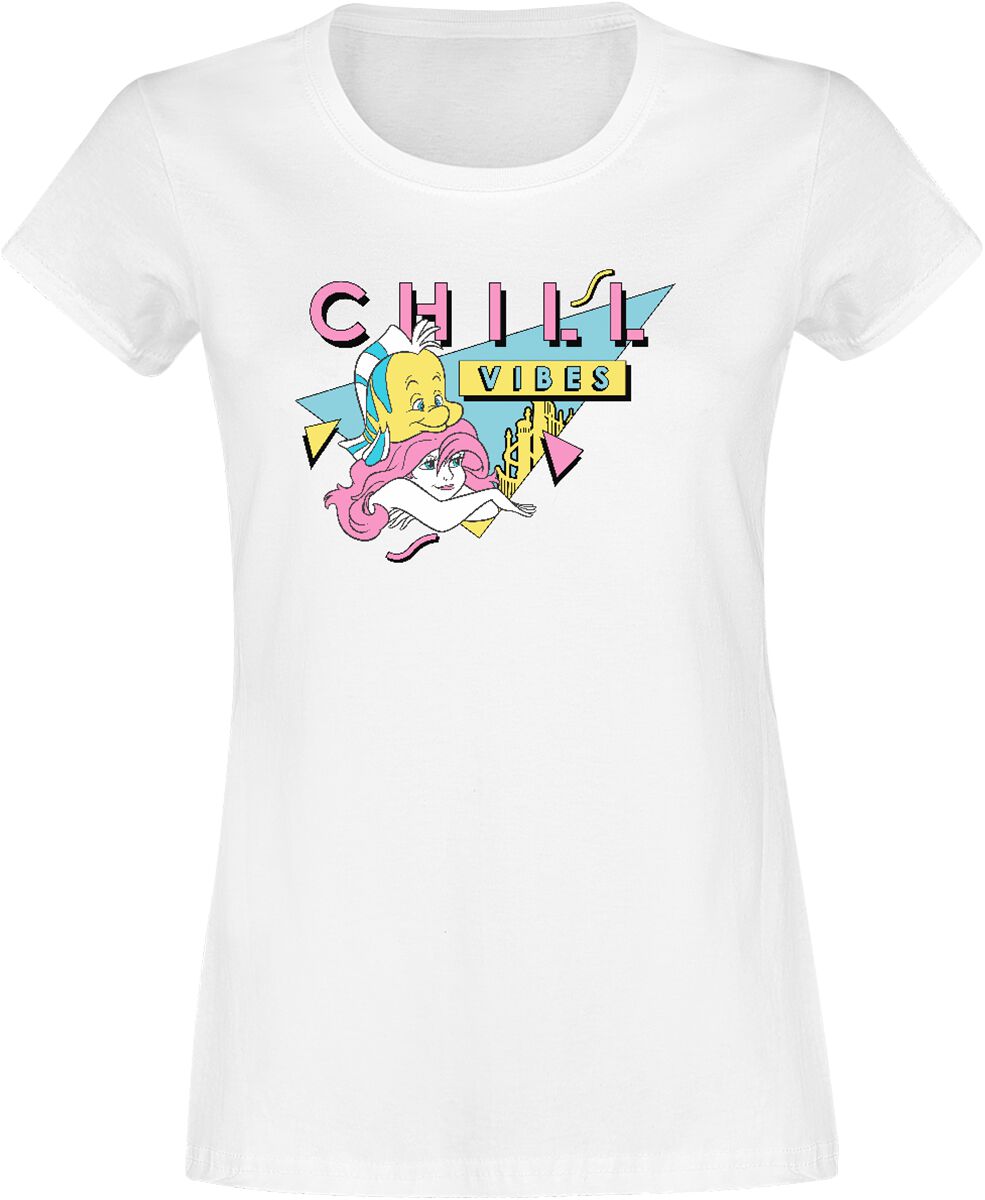 The Little Mermaid Chill Vibes T-Shirt white