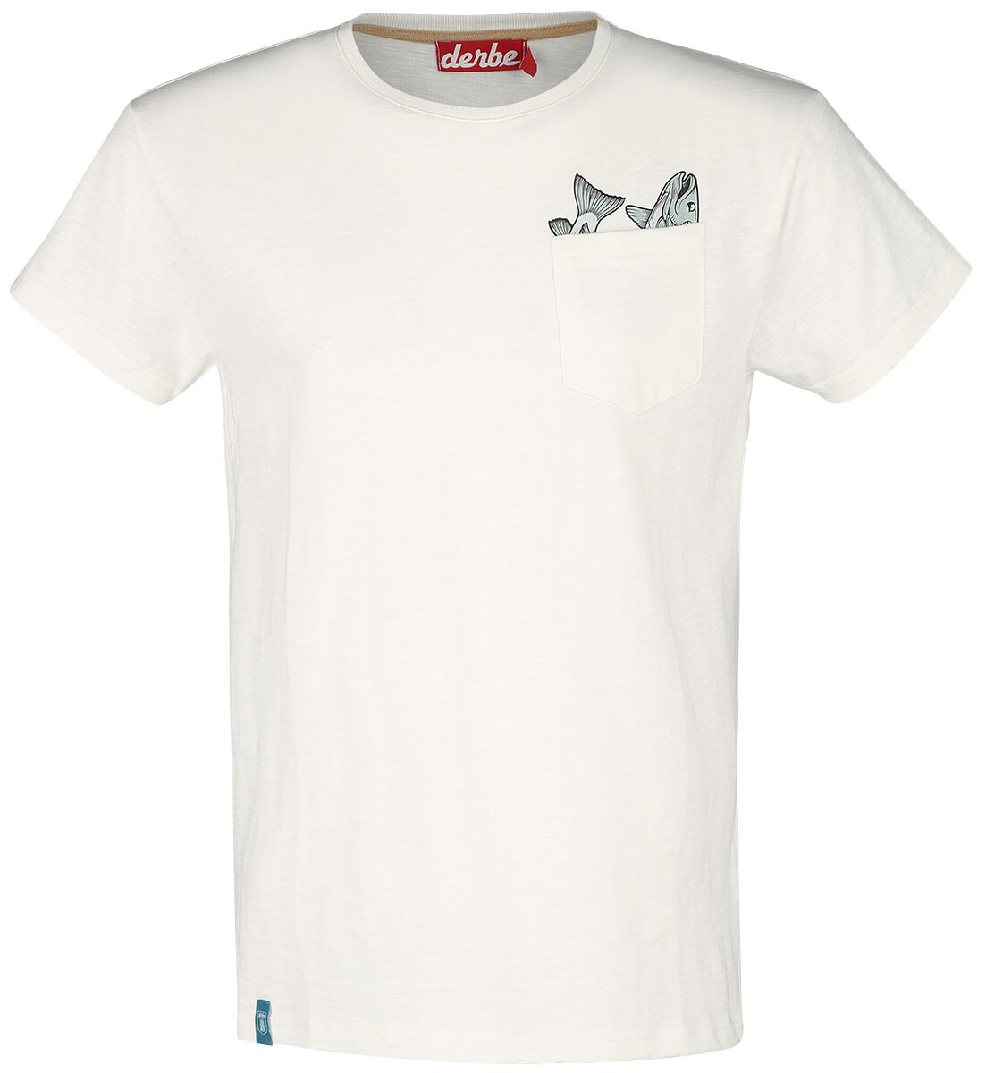 Derbe Hamburg Taschenfisch T-Shirt off white