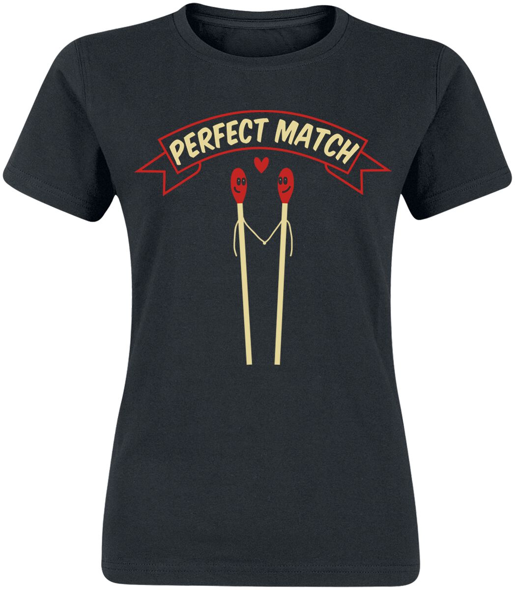 Slogans Perfect Match T-Shirt black