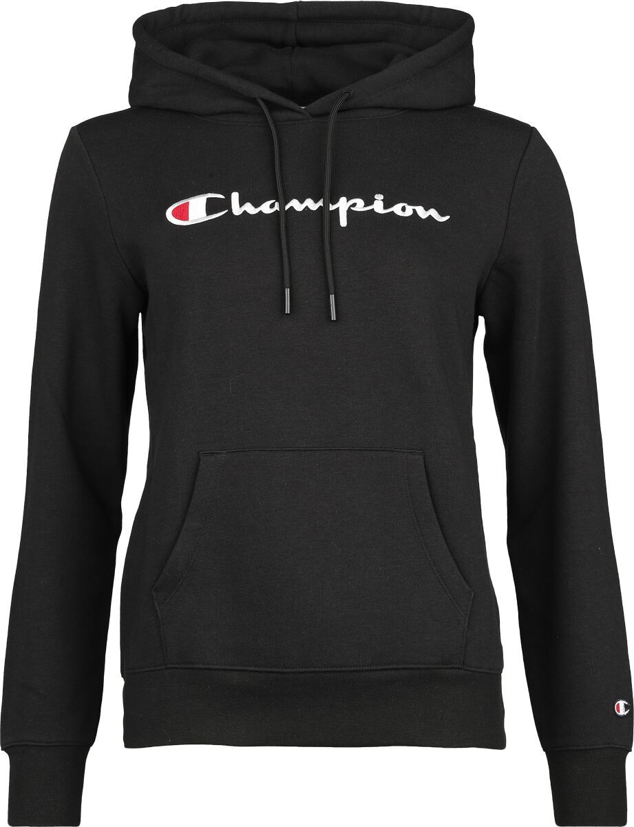 Image of Felpa con cappuccio di Champion - Hooded sweatshirt - XS a M - Donna - nero