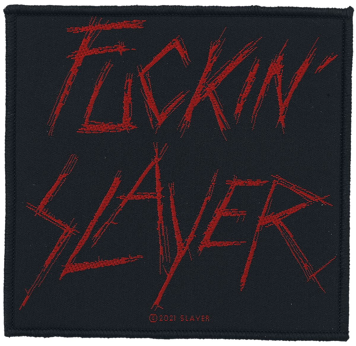 Levně Slayer Slayer nášivka cerná/cervená