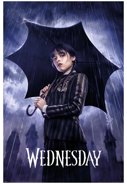 Wednesday Downpour Poster multicolor