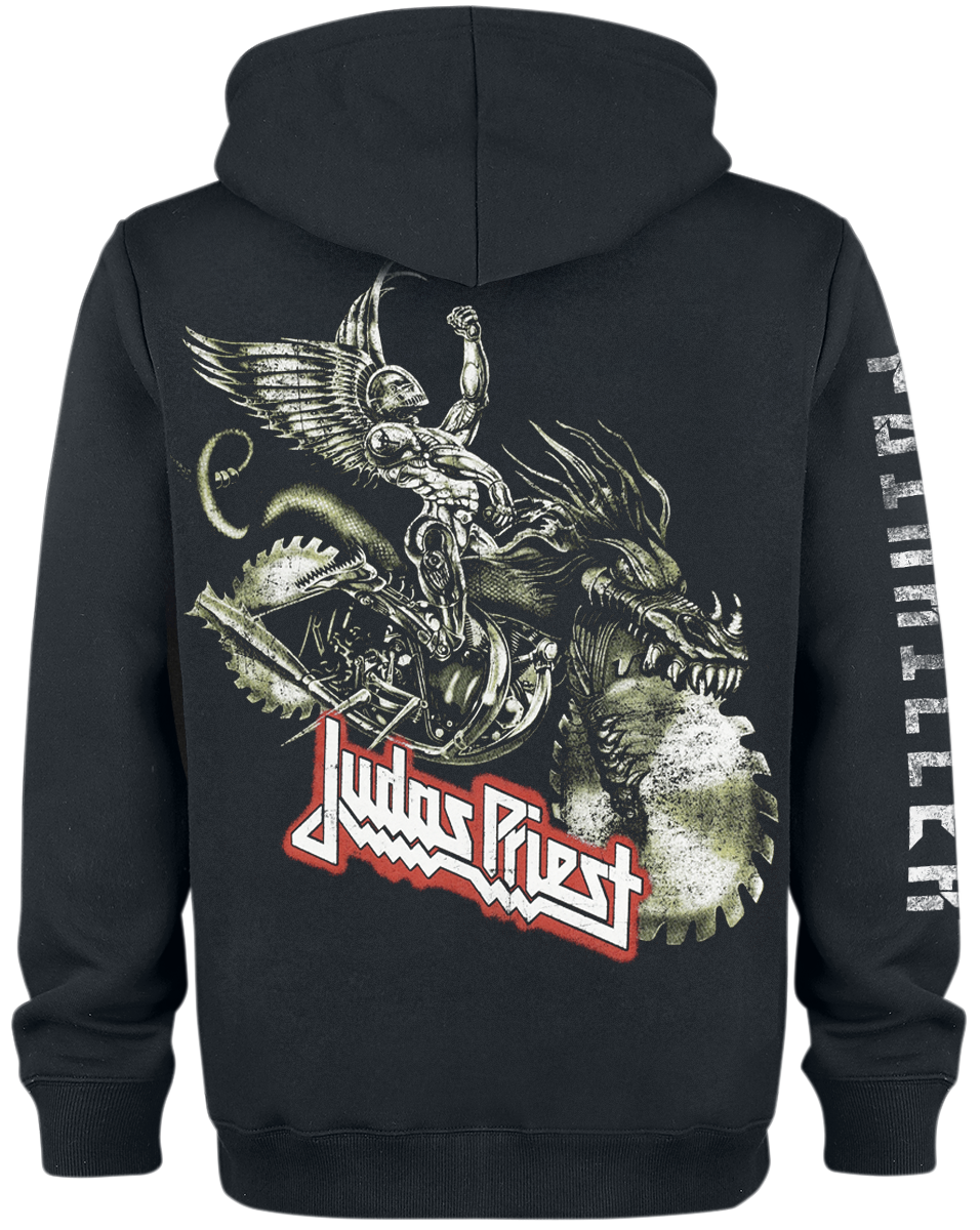 Judas Priest Kapuzenjacke - Painkiller - S bis L - für Männer - Größe M - schwarz  - Lizenziertes Merchandise!