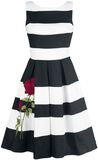 Aurora Striped Two Tone Dress Embroidery Rose, Dolly and Dotty, Mittellanges Kleid