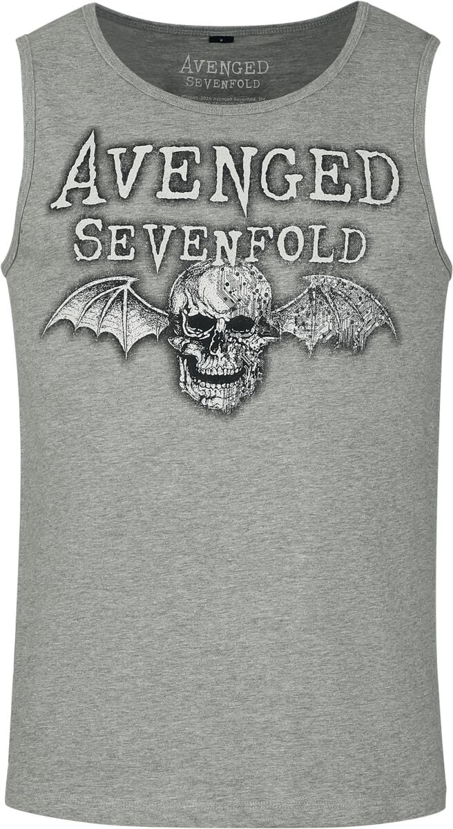 Top tirante ancho  de Avenged Sevenfold - Logo - Hombre - Gris