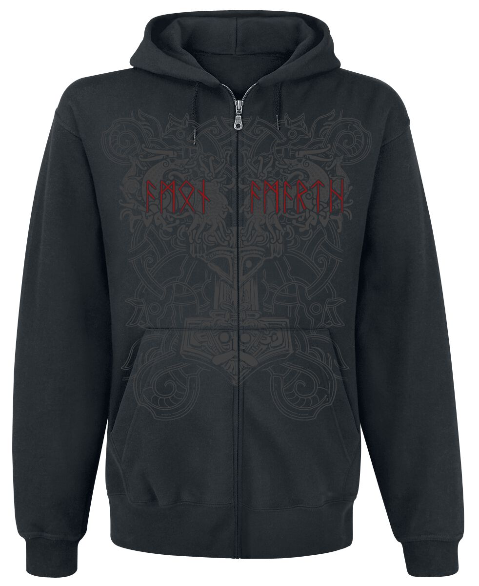 Amon Amarth Kapuzenjacke - Viking Horde - M bis 5XL - für Männer - Größe 5XL - schwarz  - EMP exklusives Merchandise!
