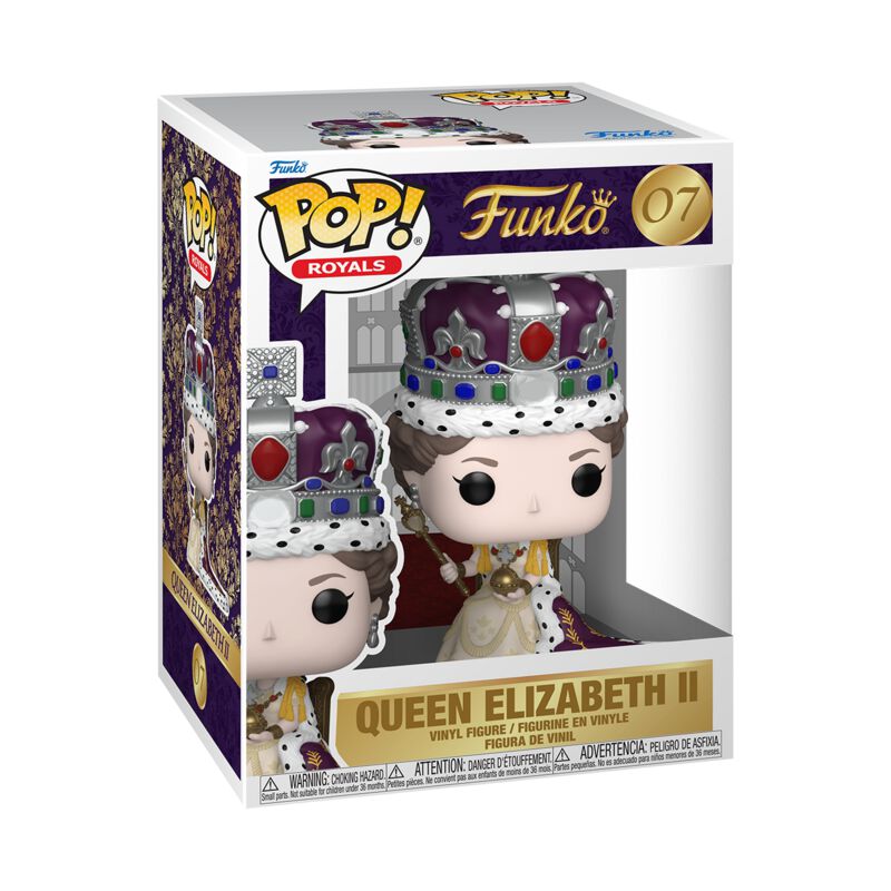 Queen Elizabeth Ii 100th- Queen Elizabeth Ii Coronation (Pop! Premium) 07 Funko Pop! Multicolor