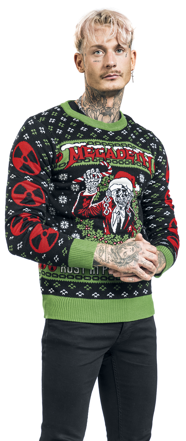 Megadeth Holiday Sweater Weihnachtspullover multicolor