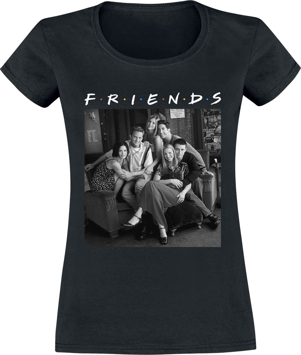 Friends Black and White Photo T-Shirt schwarz
