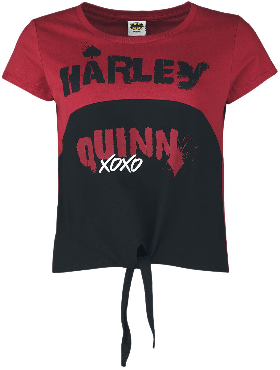 T-Shirt Manches courtes de Suicide Squad - Harley Quinn - XL à XXL - pour Femme - noir/rouge