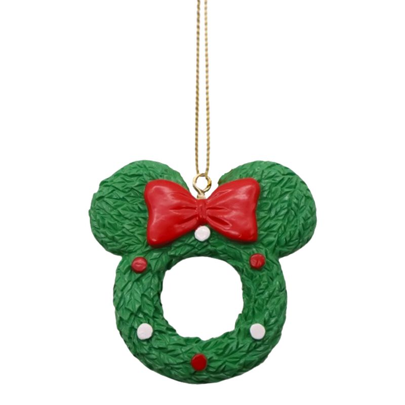 Micky Maus - Disney Weihnachtskugeln - 3D Ornament Mickey Wreath - Weihnachtsbaumanhänger   - Lizenzierter Fanartikel