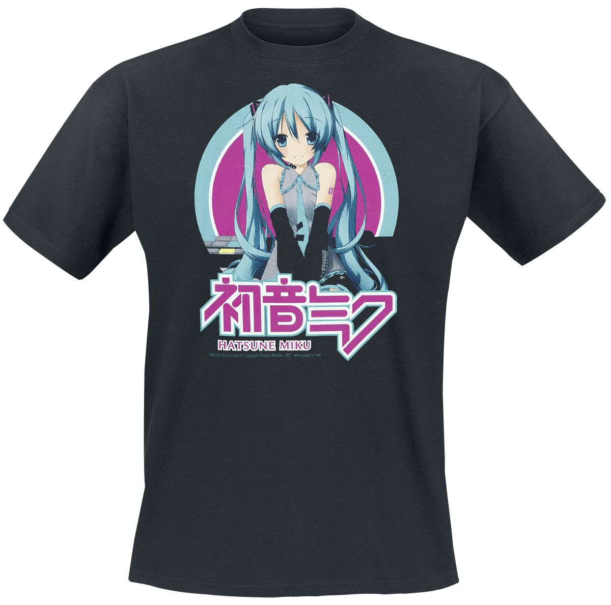 Vocaloid Hatsune Miku - DJ Track T-Shirt black